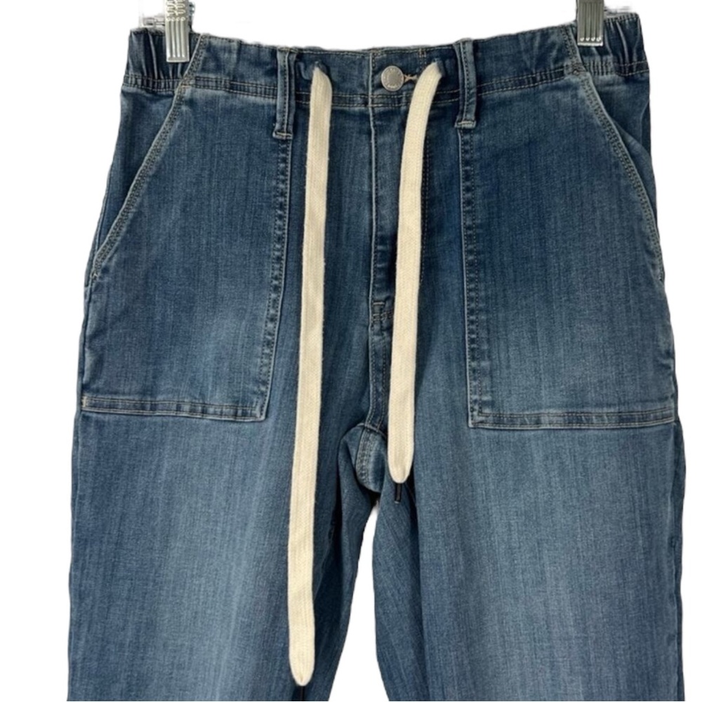 JUDY BLUE Jogger Drawstring Jeans in Classic Blue Size 1 / 25 — So Comfortable!! - Picture 4 of 6